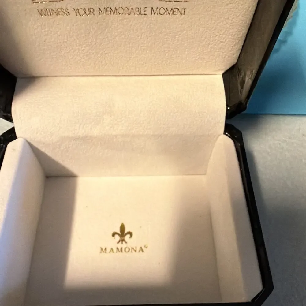 MAMONA Women's Quartz Watch Blue & Black/Gold Bracelet Box Papers Needs Battery
